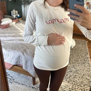 Mama long sleeve maternity shirt sweatshirt